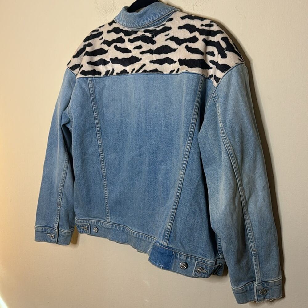 MOTHER The Drop It Drifter Denim Jacket - Zebra XL - Picture 7 of 7